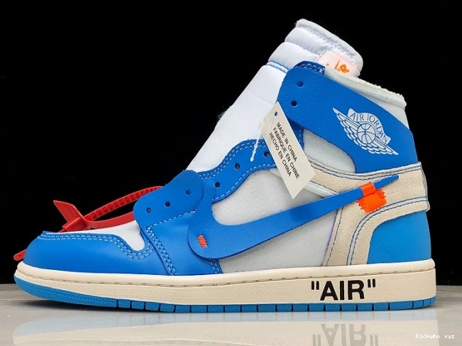 Air Blue UNC Powder 1 Jordan Off-White AQ0818-148 0702